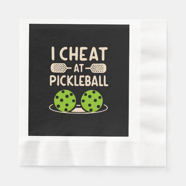 Guardanapo De Papel Pickleball Engraçado (Frente)
