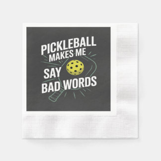 Guardanapo De Papel pickleball engraçado me faz dizer palavras ruins