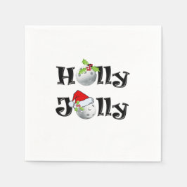 Guardanapo De Papel Pickleball-Holly Jolly