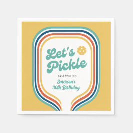 Guardanapo De Papel Picles de Vamos do Pickleball - Strike do Arco-Íri