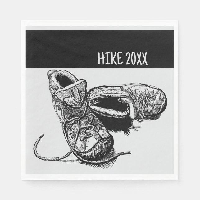 Guardanapo De Papel Picnic de acampamento personalizado Hiker (Frente)