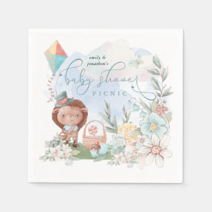 Guardanapo De Papel Picnic de Chá de fraldas Floral Nature Boy de Hedg