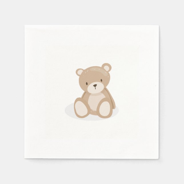 Guardanapo De Papel Picnic Papagaio-do-urso Napkin Bear Picnic (Frente)