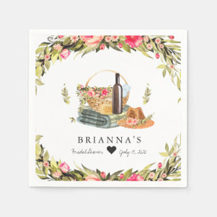 Guardanapo De Papel Picnic Watercolor Floral