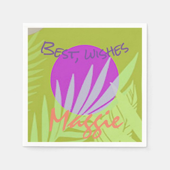 Guardanapo De Papel Picnicus de Verão, Férias e Aniversário (Frente)