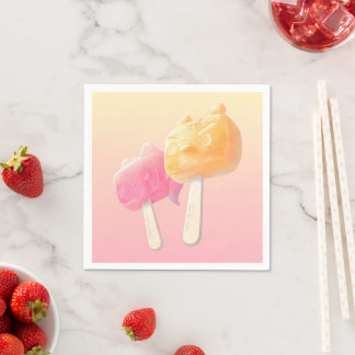 Guardanapo De Papel Picolés de Personagens