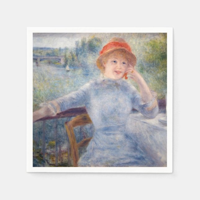 Guardanapo De Papel Pierre Auguste Renoir - Alphonsine Fournaise (Frente)