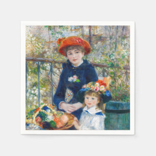 Guardanapo De Papel Pierre-Auguste Renoir - Duas irmãs no Terrace
