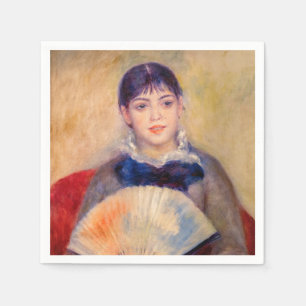 Guardanapo De Papel Pierre-Auguste Renoir - Garota com ventilador