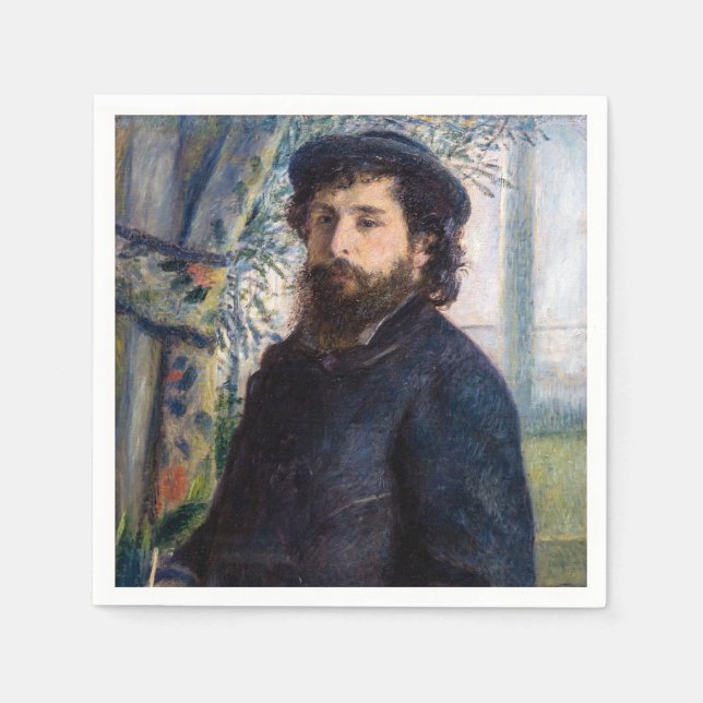 Guardanapo De Papel Pierre Auguste Renoir - Retrato de Claude Monet (Frente)