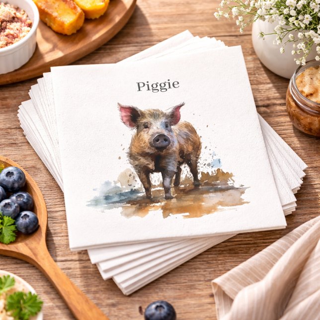 Guardanapo De Papel Piglet Reproduzido, personalizado (Criador carregado)