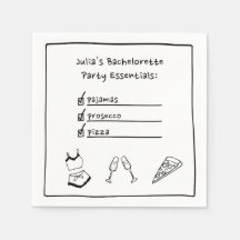 Pijamas e Prosecco - Festa de solteira manuscrita