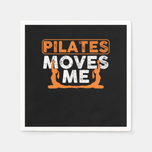 Guardanapo De Papel Pilates me move relaxando o dom do exercício muscu
