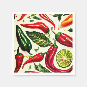 Guardanapo De Papel Pimentos Quentes - Partido Napkins