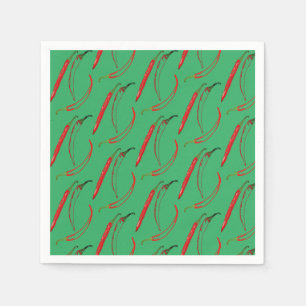 Guardanapo De Papel Pimentos Quentes Plantas Chili