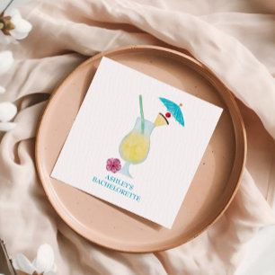 Guardanapo De Papel Piña Colada - Bachelorette Tropical Wedding