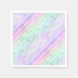 Guardanapo De Papel pincéis com gradiente de arco-íris riscado: