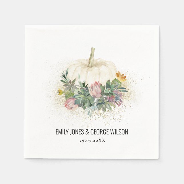 GUARDANAPO DE PAPEL PINCO BRANCO DE PINCO BRANCO PROTEA CASAMENTO SUCC (Frente)