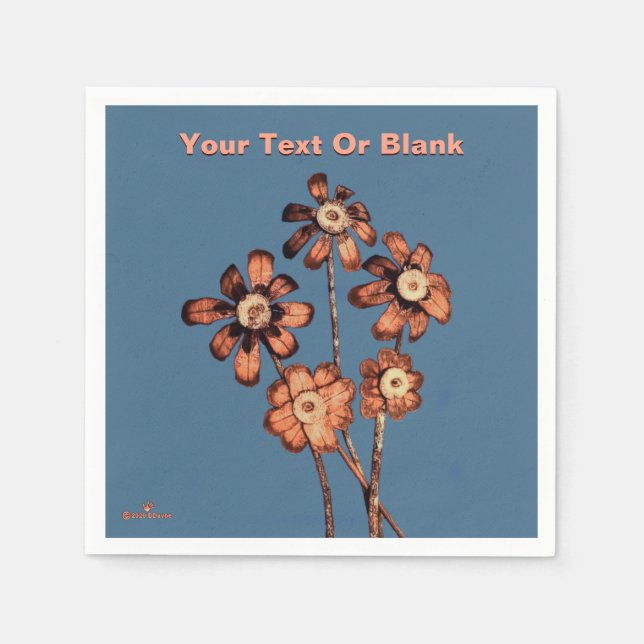 Guardanapo De Papel Pine Cone Flowers (Frente)