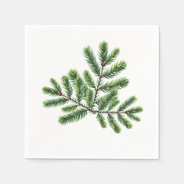 Guardanapo De Papel Pine Greenery (Frente)