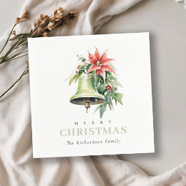 Guardanapo De Papel Pine Poinsettia Foliage - Pinho de Natal