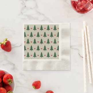 Guardanapo De Papel Pine & Ribbon