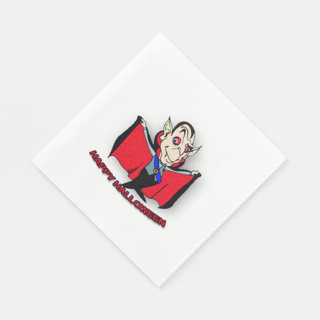 Guardanapo De Papel Pingado branco padrão Napkin/Vampiro (Quina)