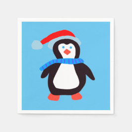 Guardanapo De Papel Pinguim de inverno clássico