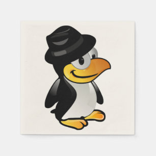 GUARDANAPO DE PAPEL PINGUIM VESTIDO