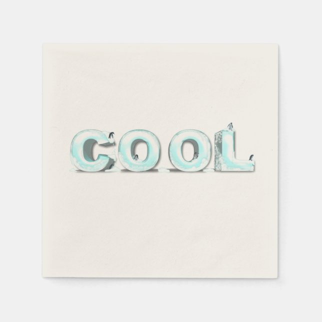 Guardanapo De Papel Pinguins legal (Frente)