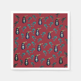 Guardanapo De Papel Pinguins Natal