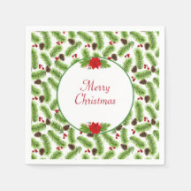 Pinhas de Natal Personalizadas & Bagas Vermelhas