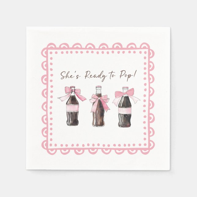 Guardanapo De Papel Pink Baby Soda Ready to POP  (Frente)