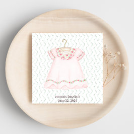 Guardanapo De Papel Pink Baby Vress Baptisse Paper Napkin