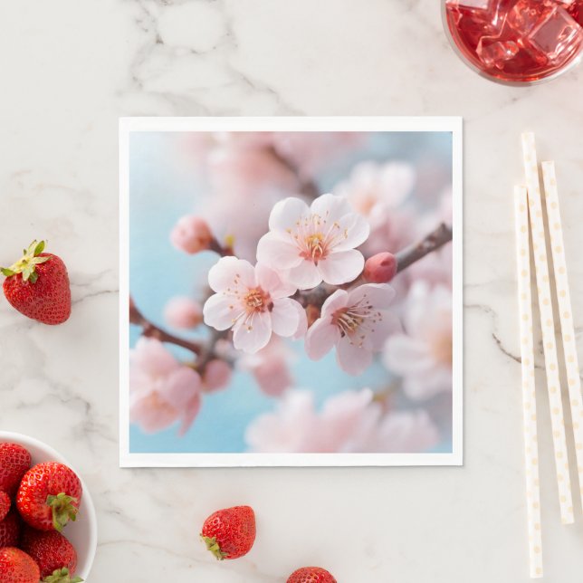 Guardanapo De Papel Pink Blossom Magic   Paper Napkin  (Insitu)