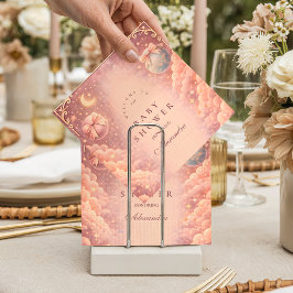 Guardanapo De Papel Pink Celestial Bows Clouds Baby Shower