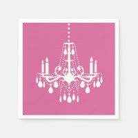 Pink Chandelier Napkin