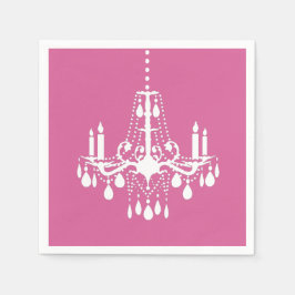 Guardanapo De Papel Pink Chandelier Napkin
