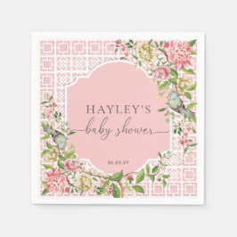 Guardanapo de papel Pink Chinoiserie Trianon Baby 