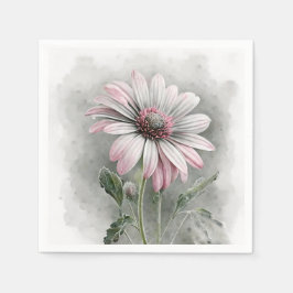 Guardanapo De Papel Pink Daisy Cocktail Napkins
