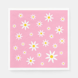 Guardanapo De Papel Pink Daisy Paper Napkins