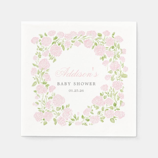 Guardanapo De Papel Pink Floral Napkins (Frente)