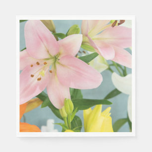 Guardanapo De Papel Pink Lily Luncheon 