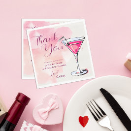 Guardanapo De Papel Pink Martini A Tini Bit Older Birthday Party Paper