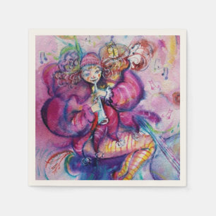 GUARDANAPO DE PAPEL PINK MUSICAL CLOWN