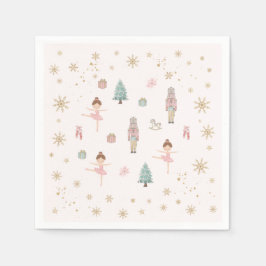 Guardanapo De Papel Pink Nutcracker Ballet Birthday Paper Napkins