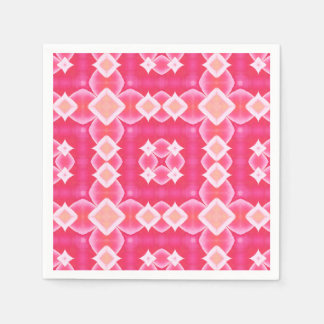 Guardanapo De Papel Pink quadrado abstrato floral padrão de bebê