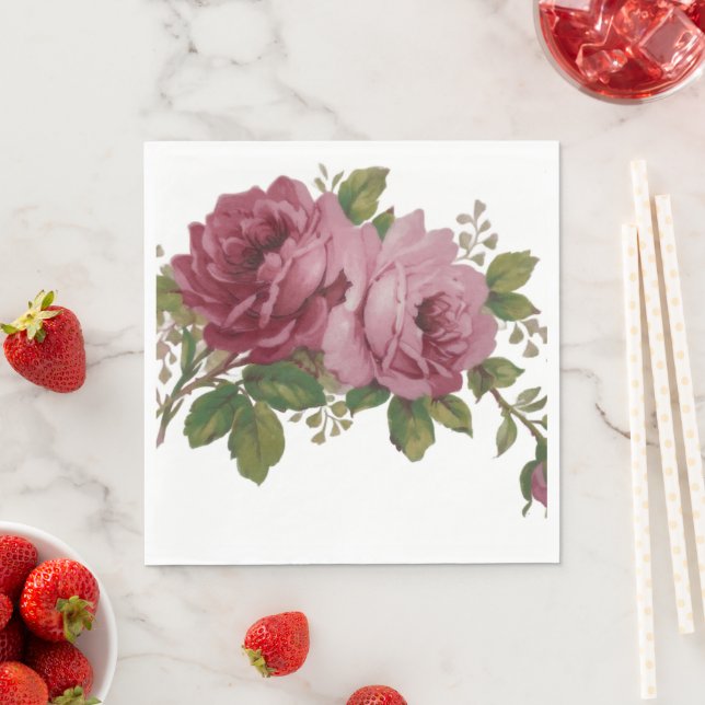 Guardanapo de papel Pink Rose Elegance  (Insitu)