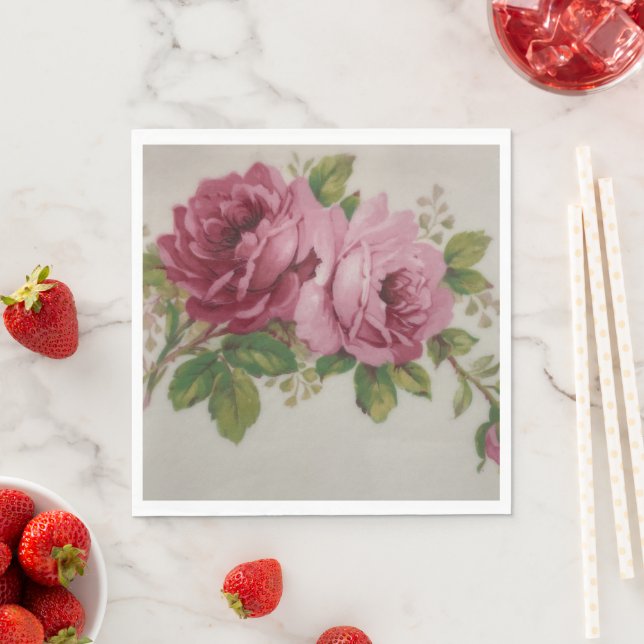 Guardanapo de papel Pink Rose Elegance  (Insitu)