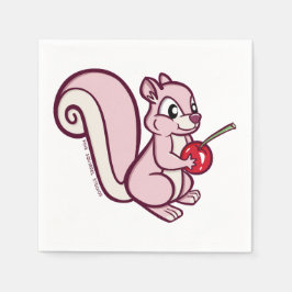 Guardanapo De Papel Pink Squirrel Napkin